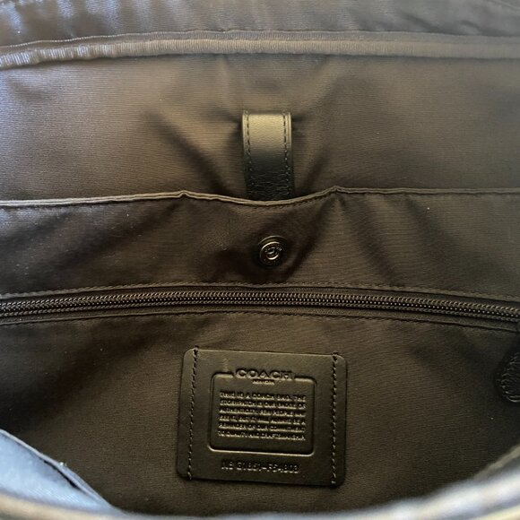 COACH SIGNATURE SLIM ZIP TOP BRIEF BAG! AMAZING! - Picture 7 of 7